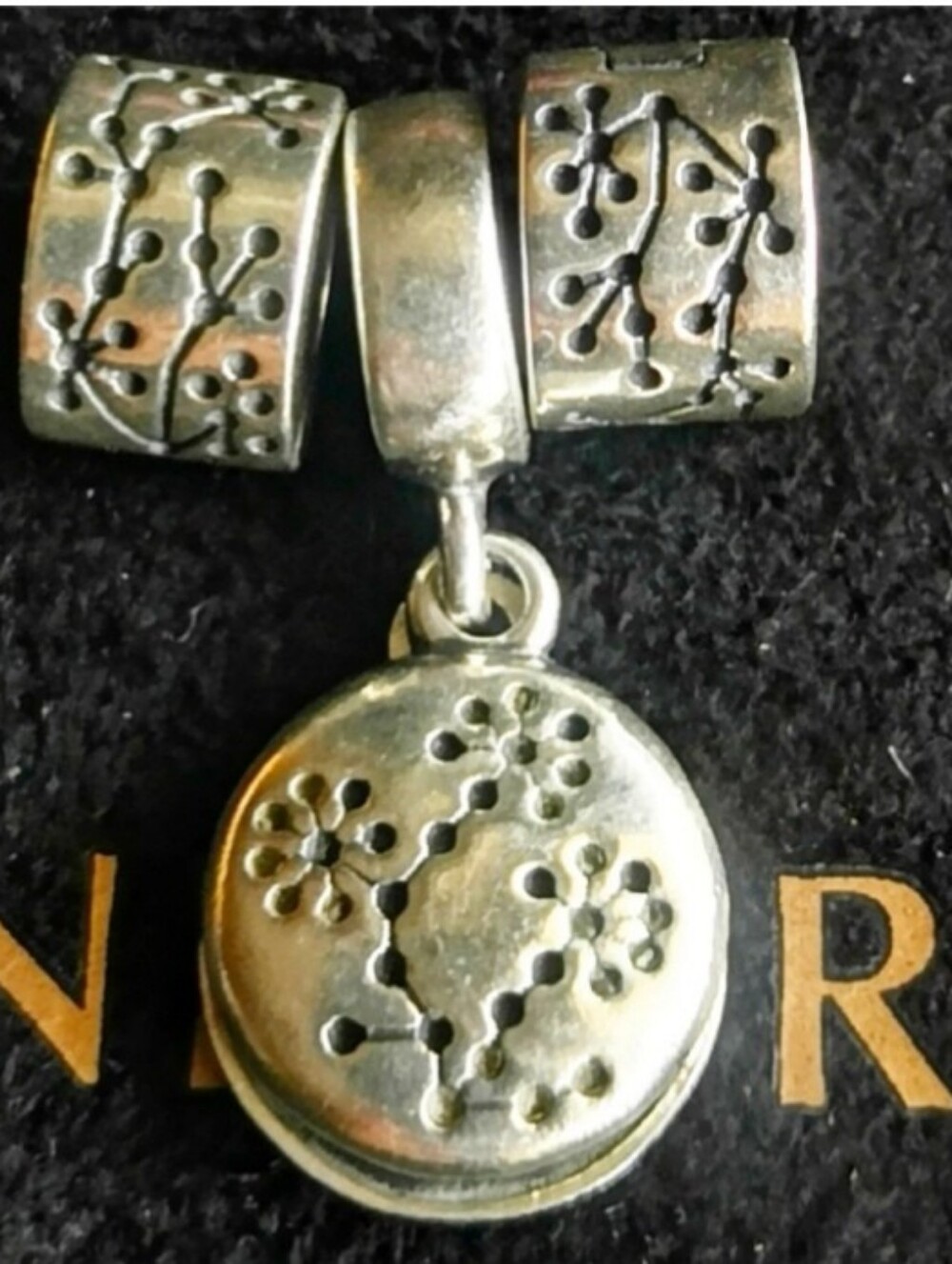 PANDORA SET OF 3 LUCERNE BLOSSOM CLIPS & DANGLE EXTREME RARE FIND TOGETHER !